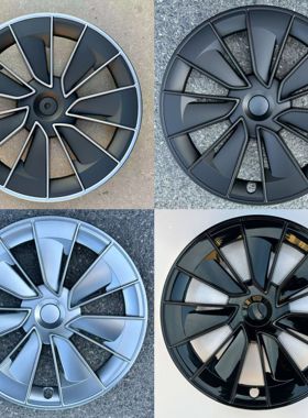 适用19～24款特斯拉modelY标配19寸轮毂装饰盖改装轮毂盖轮帽轮罩