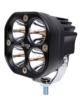 汽车LED射灯越野Bj40A柱灯改装灯40W超亮聚光方形黄色雾灯辅助灯