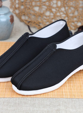 老北京布鞋男手工千层底休闲鞋中国风男鞋礼服呢纯手工鞋洒鞋鞋