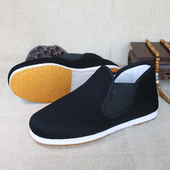 手工千层底高帮保暖休闲圆头棉鞋 秋新款 鞋 男千层底冬季 老北京布鞋