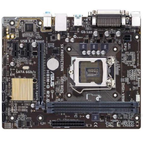 爆新 1150针华硕H81M-D R2.0主板 H81 VGA COM LPT USB3 DDR3