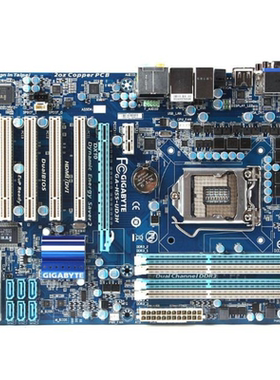 爆新 技嘉GA-H55-UD3H主板 H55 VGA DVI DDR3 上1156针全系列CPU