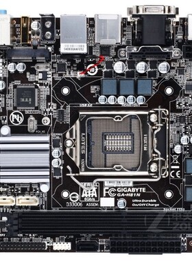 爆新 1150针Gigabyte/技嘉 H81N集成主板 H81 USB3 ITX 17x17CM
