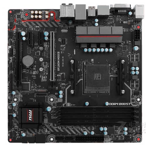 爆新msi/微星b350m mortar集成主板 b350 am4 usb3 ddr4 dvi hdmi