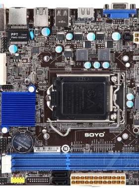爆新 1155针梅捷SY-H61L-M主板 H61 VGA HDMI ITX 17x17cm DDR3