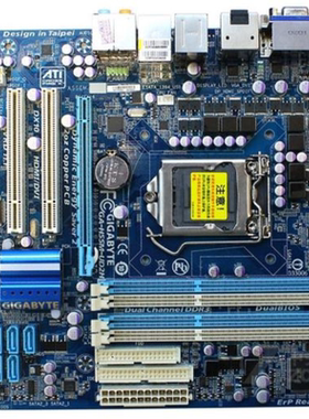 爆新 1156针技嘉 GA-H55M-UD2H主板 H55 VGA DVI HDMI DP DDR3