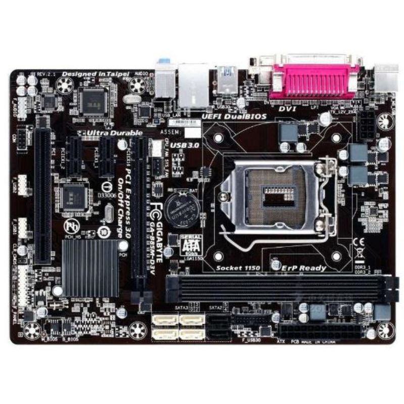 爆新 1150针Gigabyte/技嘉 B85M-D3V主板 B85 VGA DVI USB3 DDR4