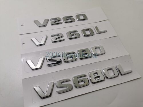适用于奔驰V260L VS680L VS56O改装车标 尾箱贴标 V260字标