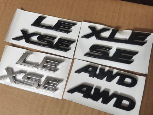适用于丰田塞纳车尾标 CAMRY XLE标志 LE塞纳XSE英文标贴标AWD