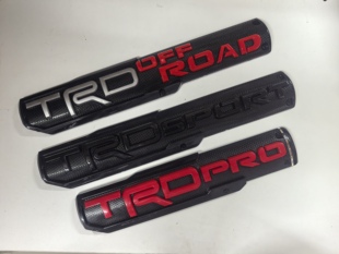 适用于丰田北美坦途红杉车标TRD SPORT ROAD改装贴标TRD PRO BRO