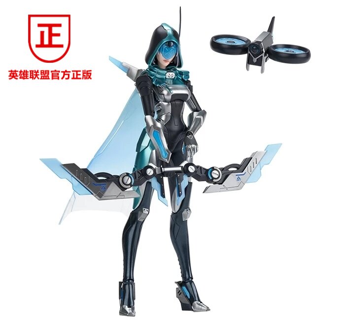 官方正版LOL英雄联盟APEX联名源计划联合艾希1/8可动手办玩偶公仔