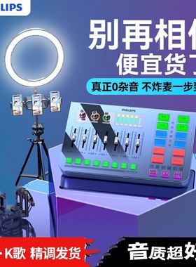 飞利浦3020c外置声卡唱歌手机专用直播设备全套主播户外电脑通用