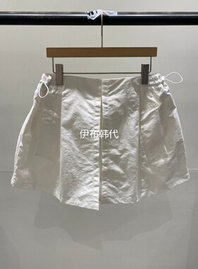 松紧腰抽绳休闲宽松裤裙短裤女