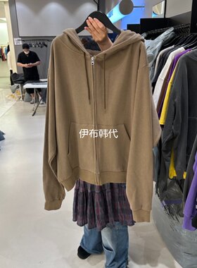 连帽后背卡通小狗卫衣外套