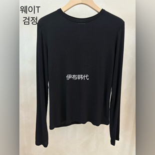 LAKE韩国东大门正品代购26春款 圆领纯色基础款薄款长袖打底T恤