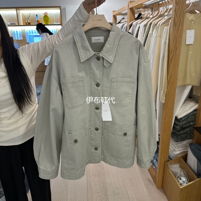 翻领休闲多口袋短外套夹克