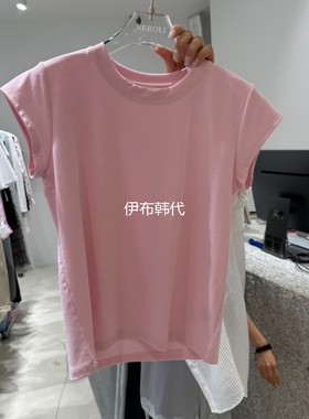 NEROLI 36韩国东大门正品代购26夏款 圆领休闲修身打底衫短袖T恤