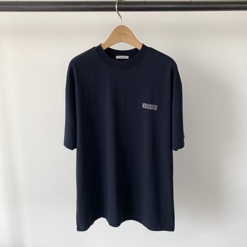 秋款圆领休闲小字母棉质短袖T恤