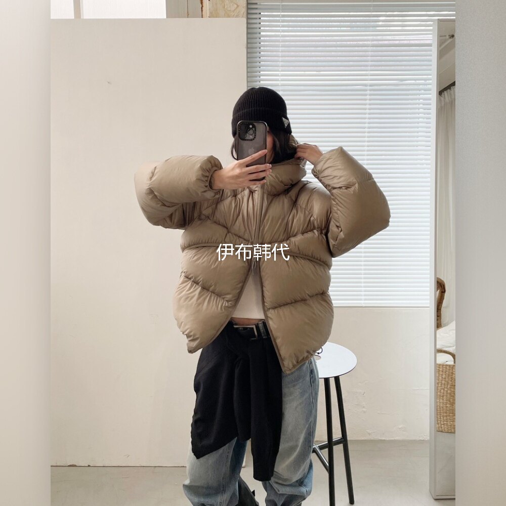 D2/A2韩国东大门正品代购26冬款 连帽休闲拉链面包服羽绒服外套