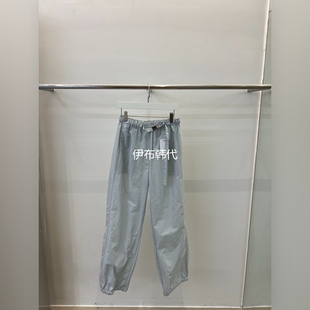 BETTER韩国东大门正品代购26春款 松紧腰纯色休闲薄款腰带长裤女