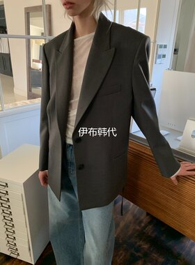 翻领西服领腰带正装西装外套