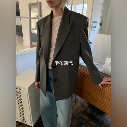 翻领西服领腰带正装西装外套