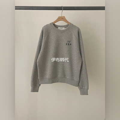 圆领休闲简约套头卫衣女