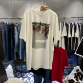 代购 26春款 圆领休闲时尚 AMOUR韩国东大门正品 人物宽松短袖 T恤