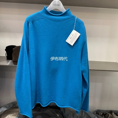 高领纯色休闲羊毛针织衫毛衣