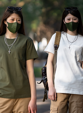 16826 阿美咔叽重磅260g口袋复古Vintage短袖T恤