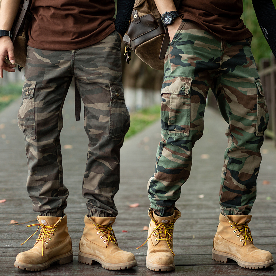 长裤工装美式复古多口袋工装裤