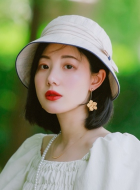 渔夫帽短檐百搭日系文艺盆帽帽子