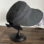 日系帽子女春夏防紫外线大小头遮脸遮阳帽防晒帽太阳帽渔夫帽