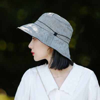 女夏百搭防晒遮阳帽大沿渔夫帽