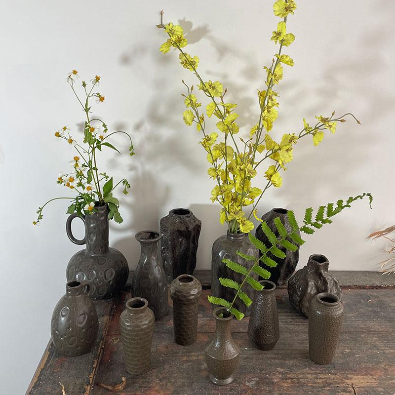 新款复古小花瓶摆件高颜值高级感花瓶陶瓷花瓶家居摆件样板房花器