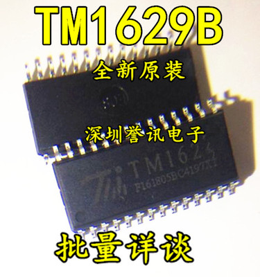 【直拍】TM1629B 正品天微 带键盘扫描接口LED驱动芯片 SOP32
