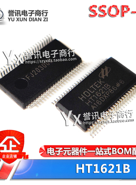 全新原装 HT1621B SSOP-48 RAM映射32*4 LCD控制器芯片I/O 驱动器