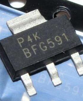 BFG591 15V/0.2A 贴片SOT-223 NPN高频三极管 7GHz宽带晶体芯片