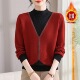圆领一体绒洋气保暖衣 加绒毛衣加厚中年女士针织衫 2371 妈妈装