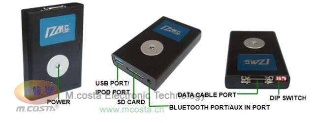 LEYUAN 신차 MP3 폭스바겐 8핀 디지털 뮤직 디스크 박스 IPOD 케이블 USB SD 3.5