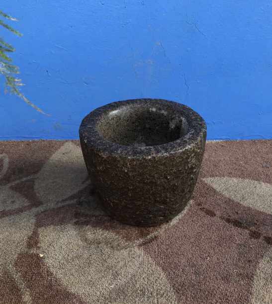 多肉植物花盆 天然石窝子老物件 手工老物件老石头风化老榆木门板