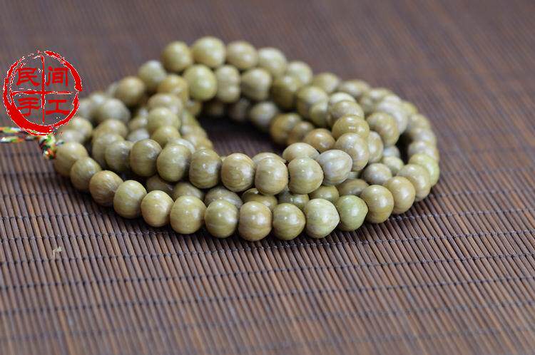 草绿色草菩提子 草珠子 天台菩提 草珠子门帘料 天然串珠原料