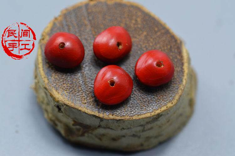 天然小红豆菩提散珠相思豆十八子小众木作