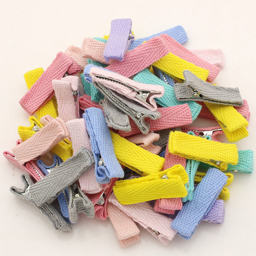 加厚韩国包布棉布夹子diy发夹