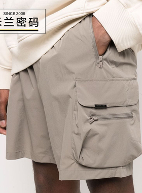 Represent 纯色修身工装裤休闲短裤男运动裤 M09048