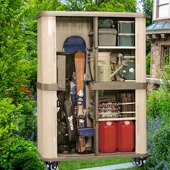 爱丽思户外储物柜阳台防晒园艺柜子室外农具工具防水户外柜送隔板