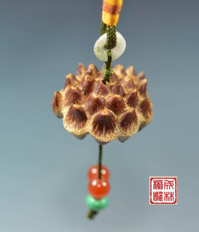 15瓣以上滴血莲花菩提子挂件订做 三通佛头金刚麒麟眼菩提 凤眼
