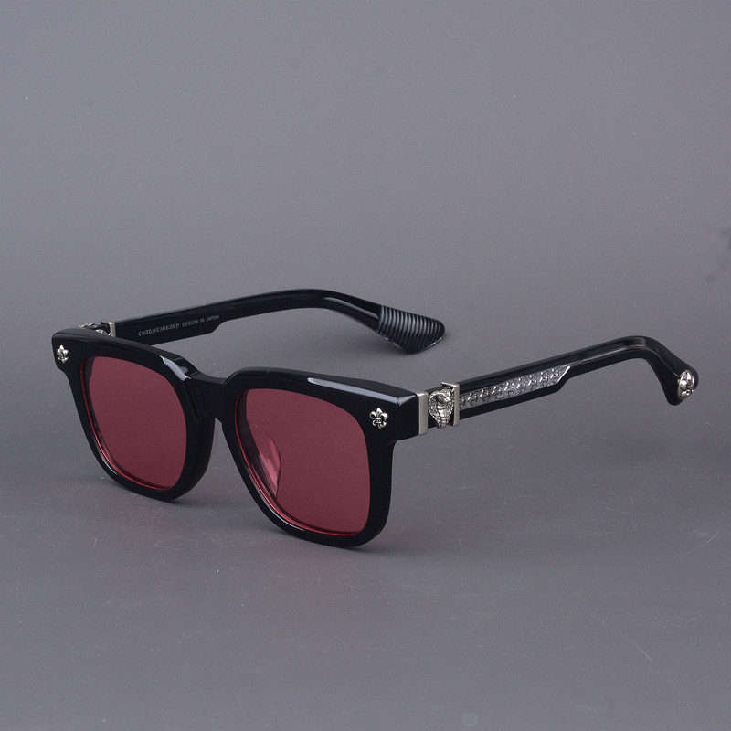 简约新复古方形太阳镜男女通用遮阳墨镜简约板材大框彩色偏光镜潮