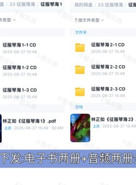 电吉他初学入门提高自学教材配音频征服琴海1+2册+音频 PDF电子版