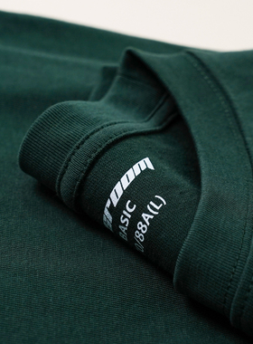 纯色长袖T恤经典休闲男装圆领绿色百搭舒适吸汗透气全棉T恤卫衣潮